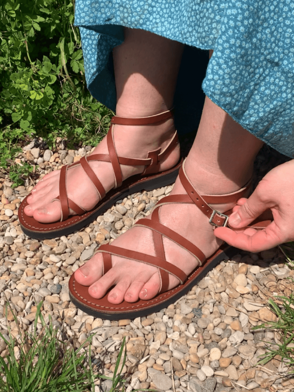 sandale grec suportlo porté
