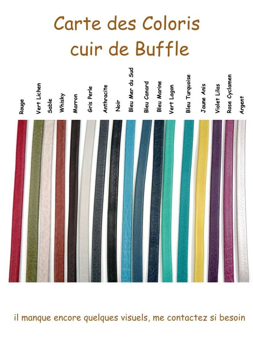 Carte des coloris buffle