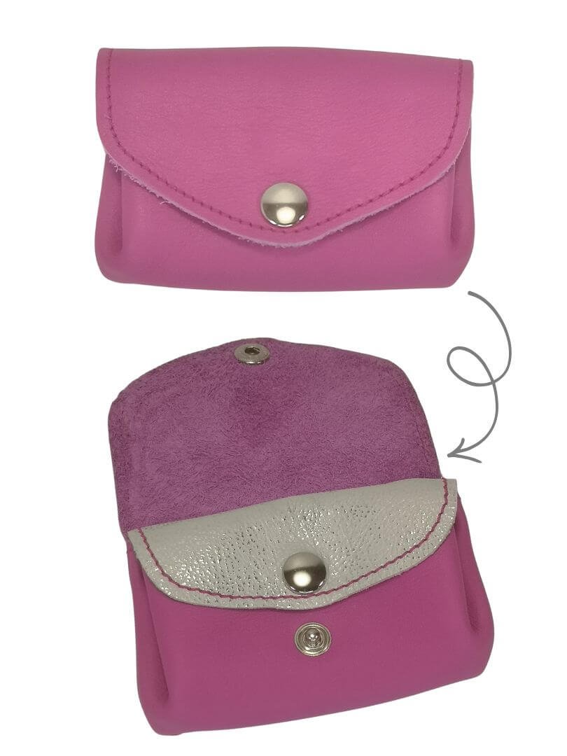porte monnaie rose argent porte monnaie cuir rose